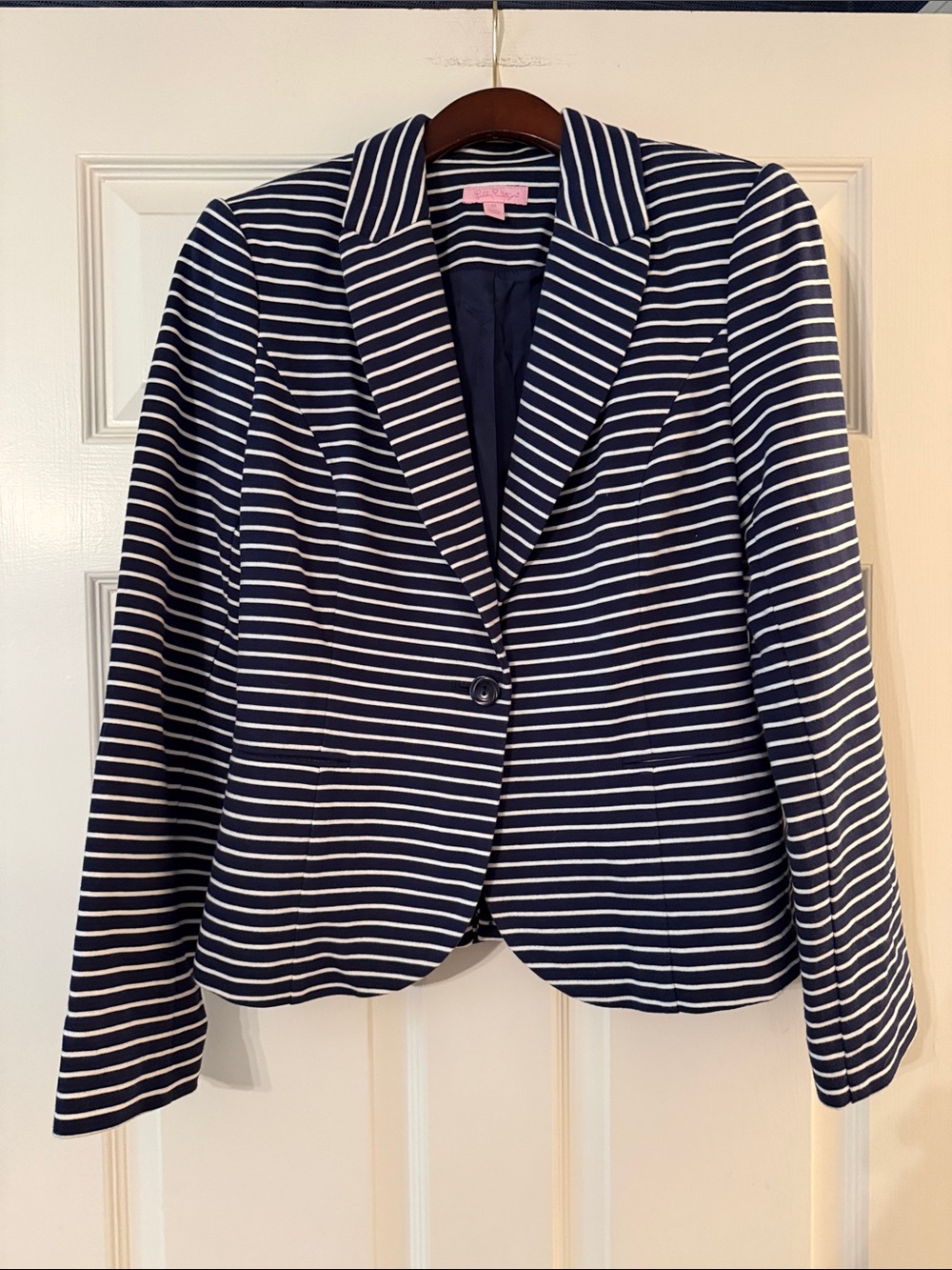 Lilly Pulitzer stripe Leighton blazer medium